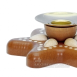 Brauner Stern Lebkuchen Kerzenhalter