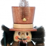 Mini Soldat Nussknacker natur mit Flinte