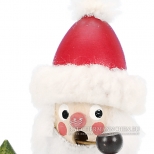 Weihnachtsmann Räuchermännchen klein mit Tanne