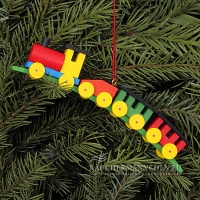 Bunte Eisenbahn Christbaumschmuck