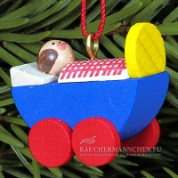 Puppenwagen Christbaumschmuck