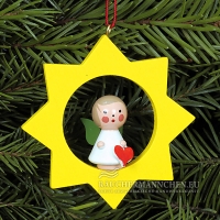 Mini Engel mit goldenem Stern Christbaumschmuck