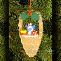 Zapfen mit Engel Christbaumschmuck