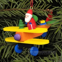 Flieger Weihnachtsmann Baumschmuck mit Geschenken