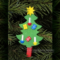 Geschm&uuml;ckter Weihnachtsbaum an Klammer Baumbehang