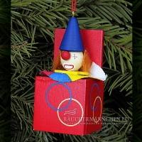 Dosen Kasper Christbaumschmuck in roter Dose