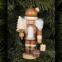 Weihnachtsmann Baumschmuck mit Geschenken und Tannenbaum