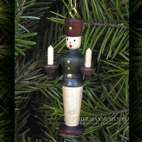 Brauner Bergmann Christbaumschmuck