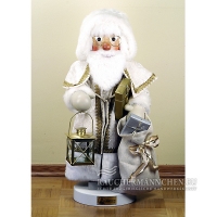 Weisser Traum Weihnachtsmann Nussknacker XL