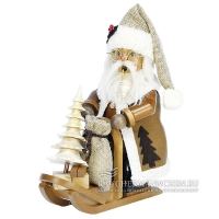 Schlittenfahrer Weihnachtsmann Räuchermännchen