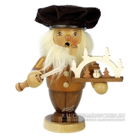 Schwibbogenbauer R&auml;ucherm&auml;nnchen mit M&uuml;tze