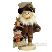 Weihnachtsmann Wichtel Räuchermännchen mit Teddy