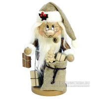 Weihnachtsmann Wichtel Räuchermännchen mit Geschenken