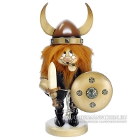 Wikinger Wichtel R&auml;ucherm&auml;nnchen mit Schwert und Wikingerhelm