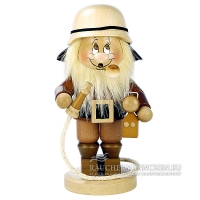 Feuerwehrmann Wichtel R&auml;ucherm&auml;nnchen mit Schlauch