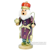 König Melchior Räuchermännchen mit Geschenk