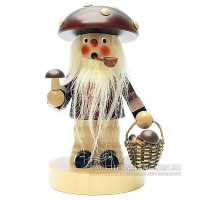 Pilzm&auml;nnlein R&auml;ucherm&auml;nnchen mit Korb